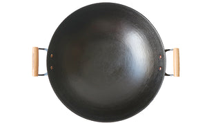 Wok Store Pre-Seasoned Cast Iron Woks with Short Handles